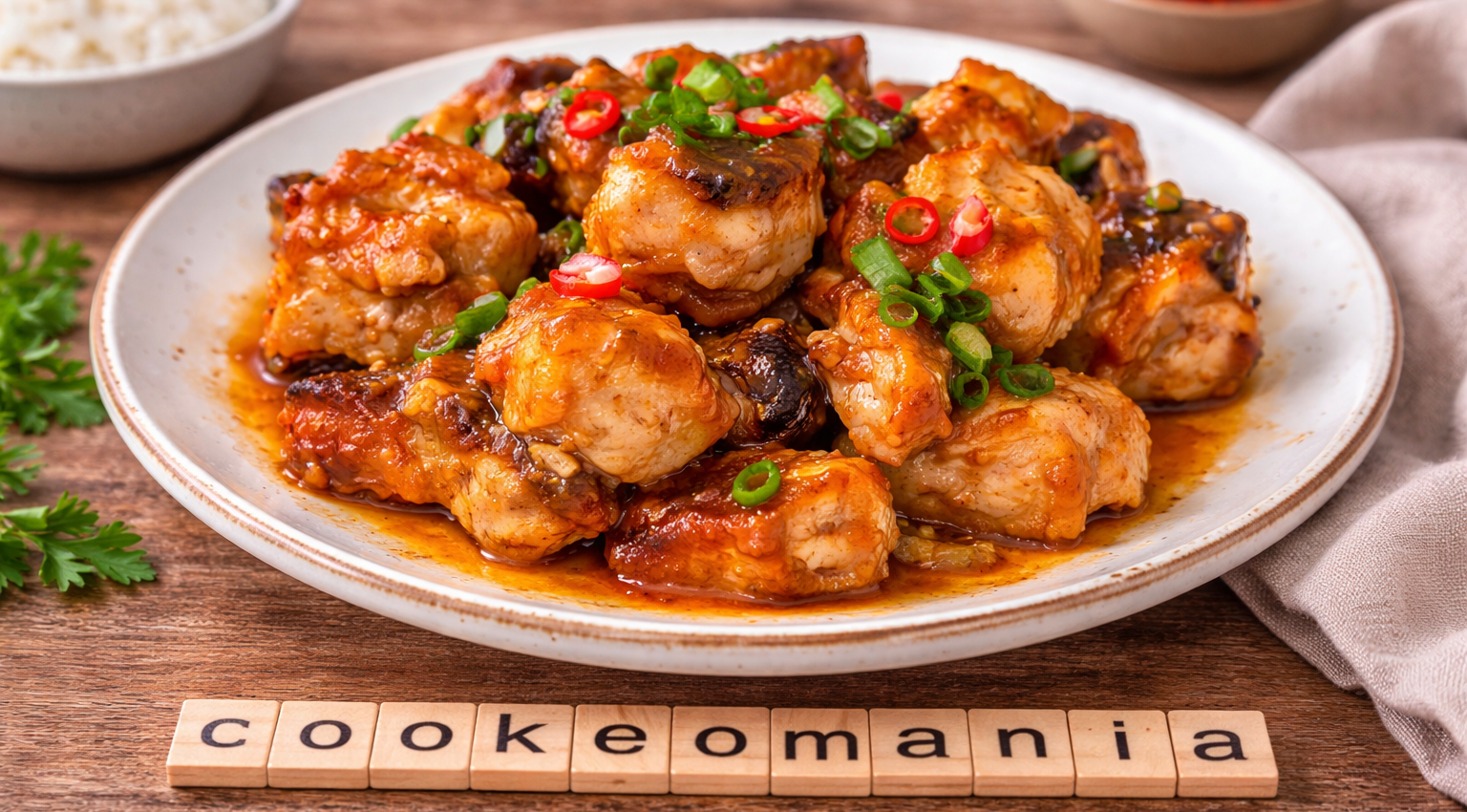 Travers de porc sauce aigre-douce au Cookeo