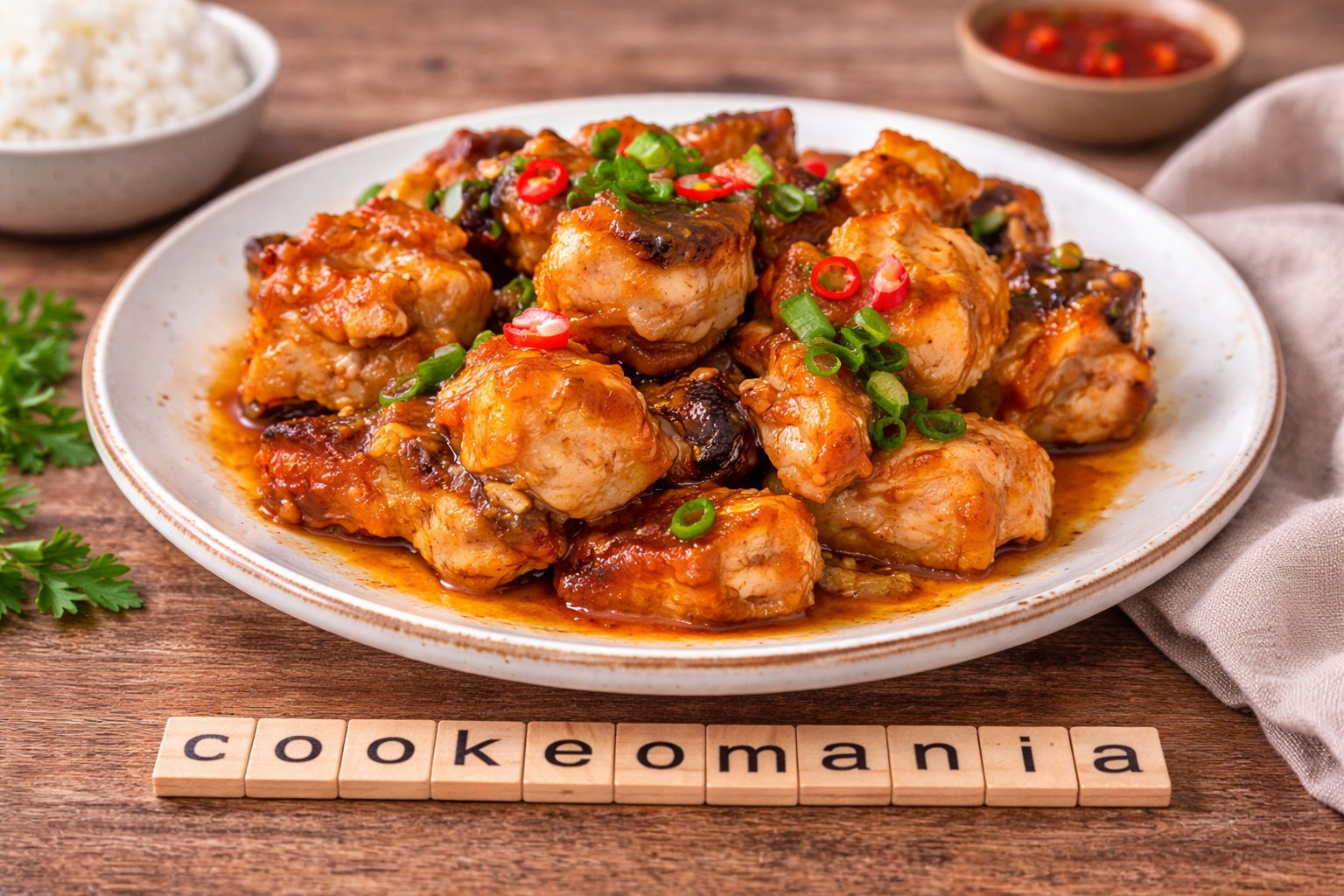 Travers de porc sauce aigre-douce au Cookeo