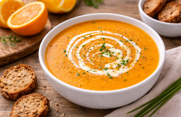 Velouté de carottes parfumé à l’orange au Cookeo