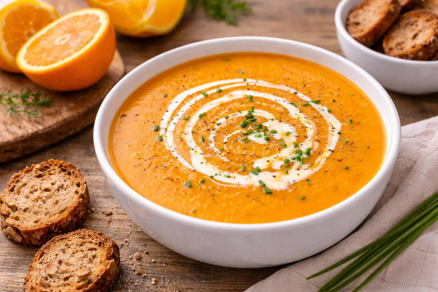 Velouté de carottes parfumé à l’orange au Cookeo