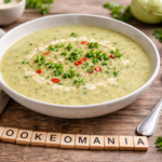 Velouté de chou-rave au piment et crème d’avoine au cookéo