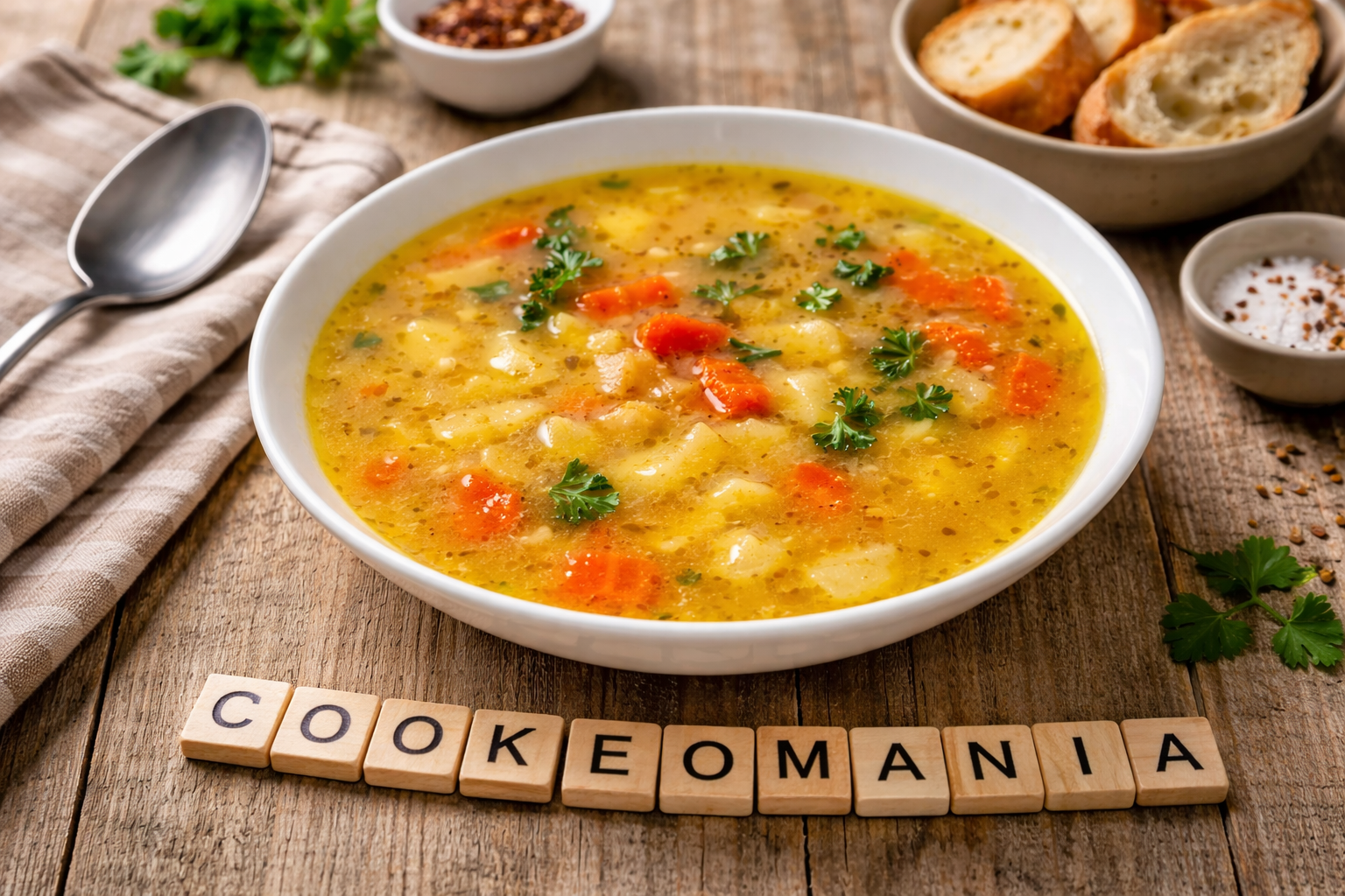 Velouté de légumes, pommes de terre et coco au Cookeo