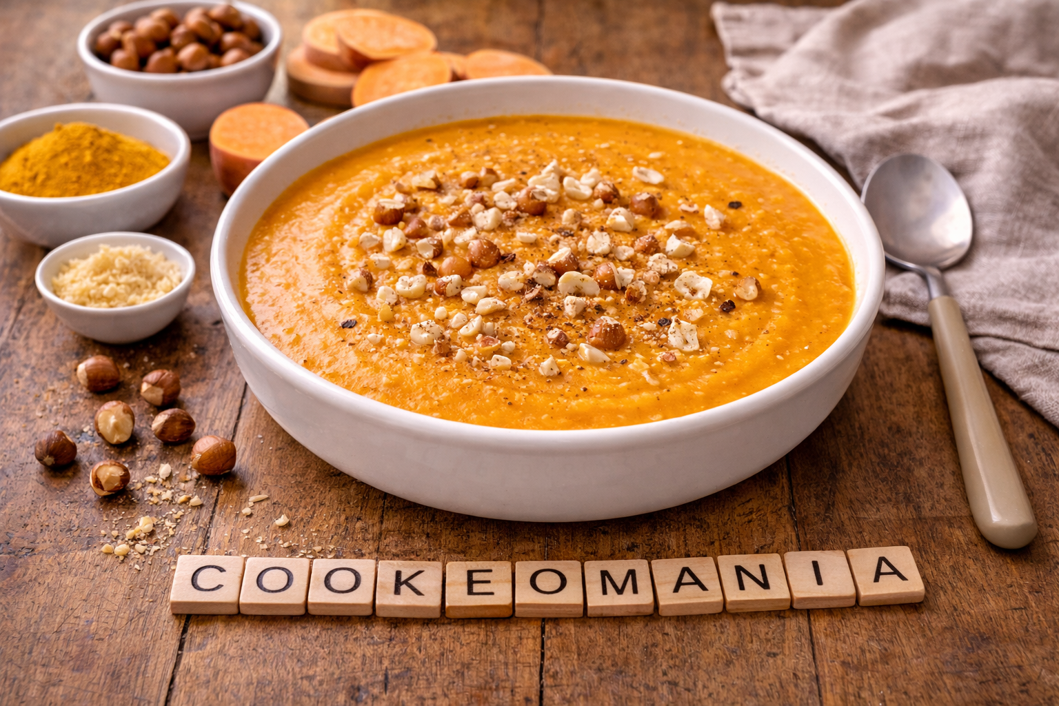 Velouté de patate douce aux noisettes au Cookeo