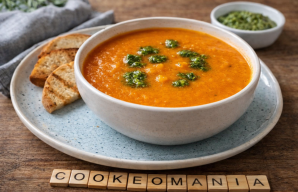Velouté de tomate, patate douce et fromage frais au Cookeo