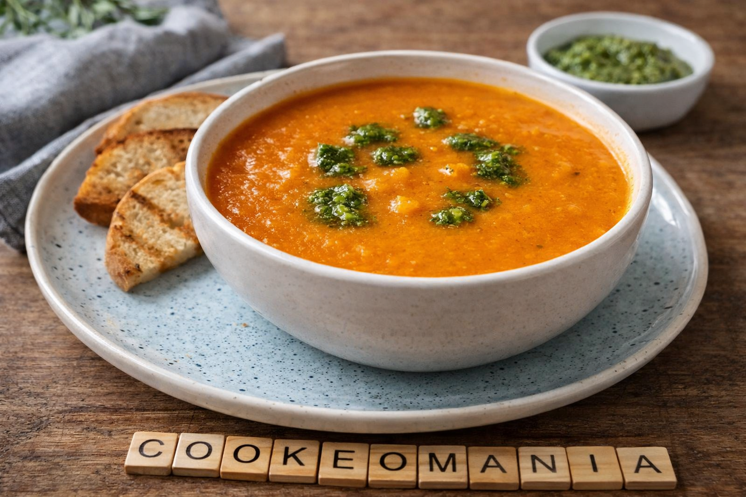 Velouté de tomate, patate douce et fromage frais au Cookeo