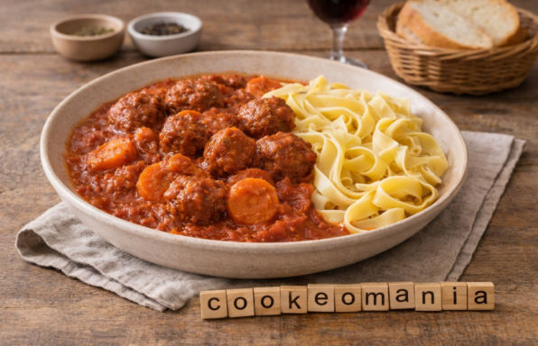 Boulettes à la sauce tomate et carottes au Cookeo