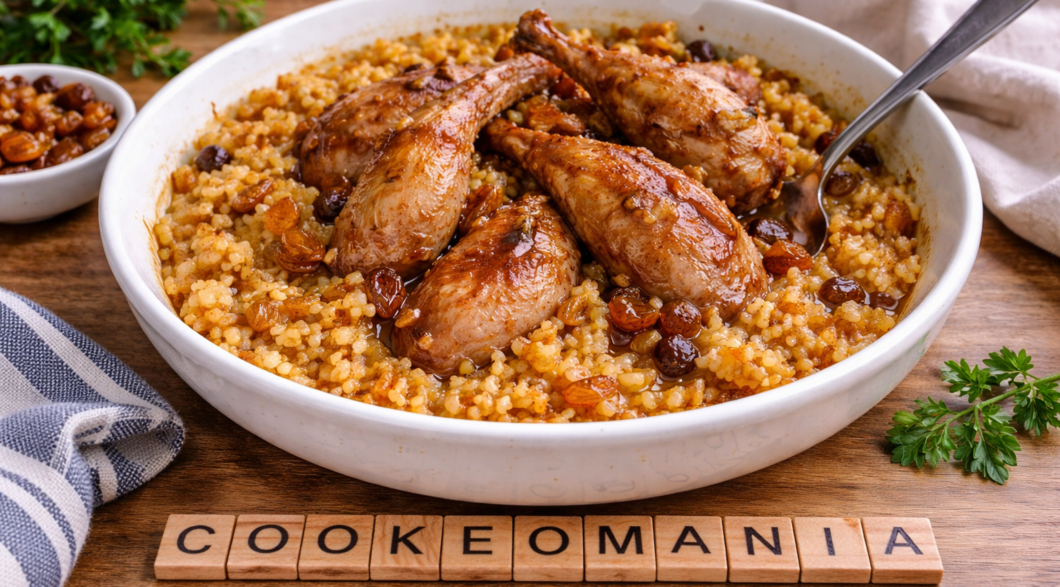 Couscous de cailles aux raisins au Cookeo la recette sucrée-salée facile et parfumée