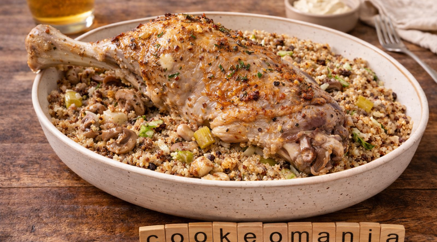 Cuisse de dinde au cidre et quinoa au Cookeo la recette facile et complète