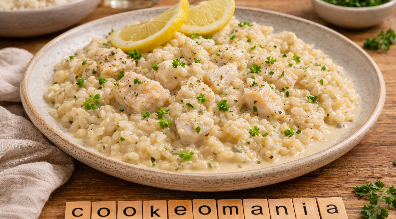 Dos de cabillaud au champagne au Cookeo une recette facile et raffinée avec riz crémeux