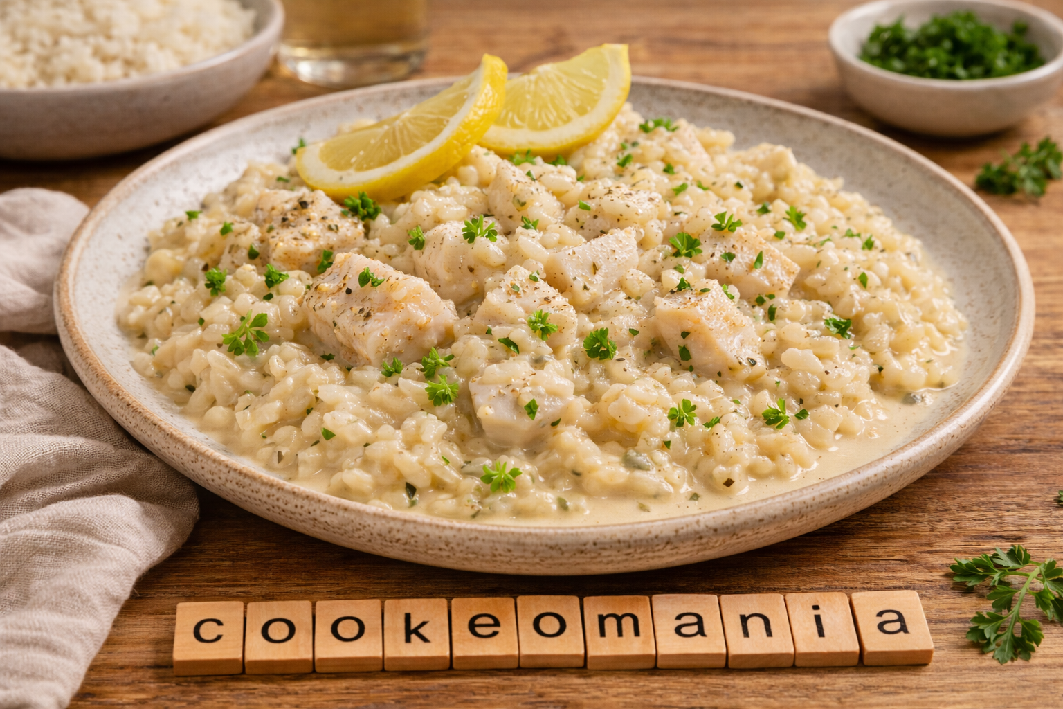 Dos de cabillaud au champagne au Cookeo une recette facile et raffinée avec riz crémeux