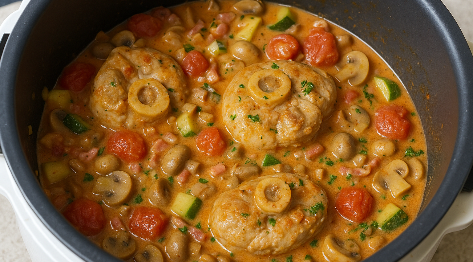 Osso bucco de dinde à la Bretonne au cookeo