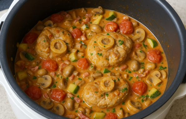 Osso bucco de dinde à la Bretonne au cookeo