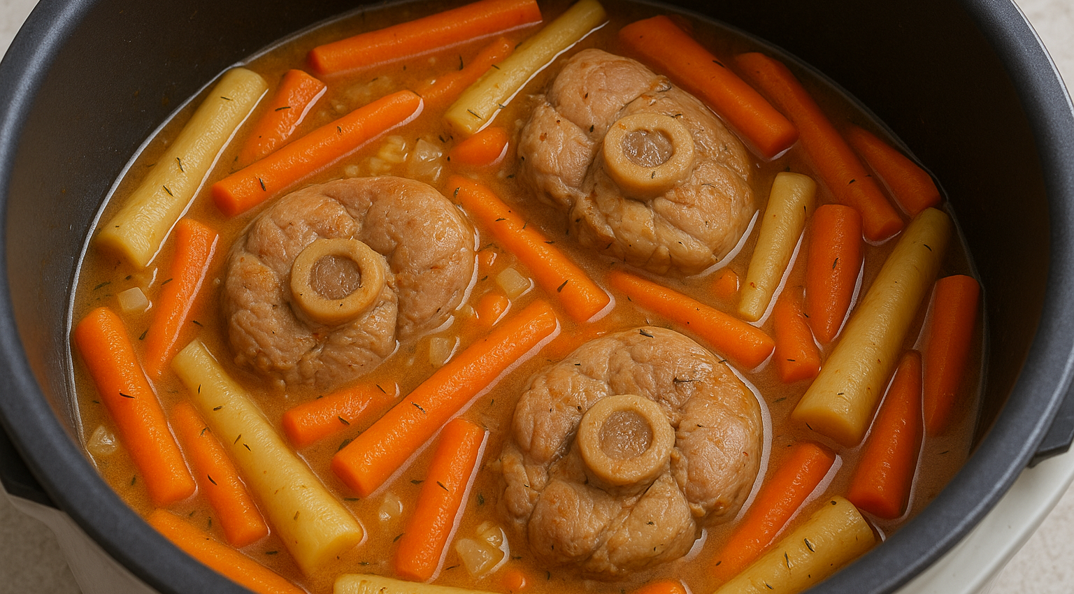 Osso bucco aux panais au cookeo