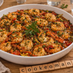 Gambas fraîches au Cookeo au cidre, légumes croquants à l’ail et au persil au cookéo