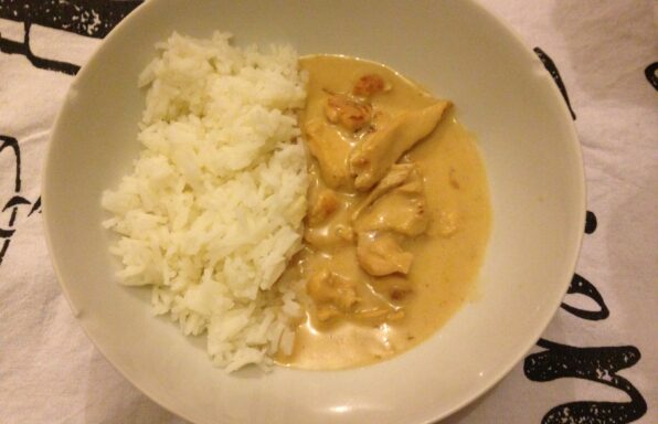 Émincé de poulet à la crème