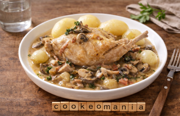 Lapin en gibelotte au Cookeo la recette facile au vin blanc