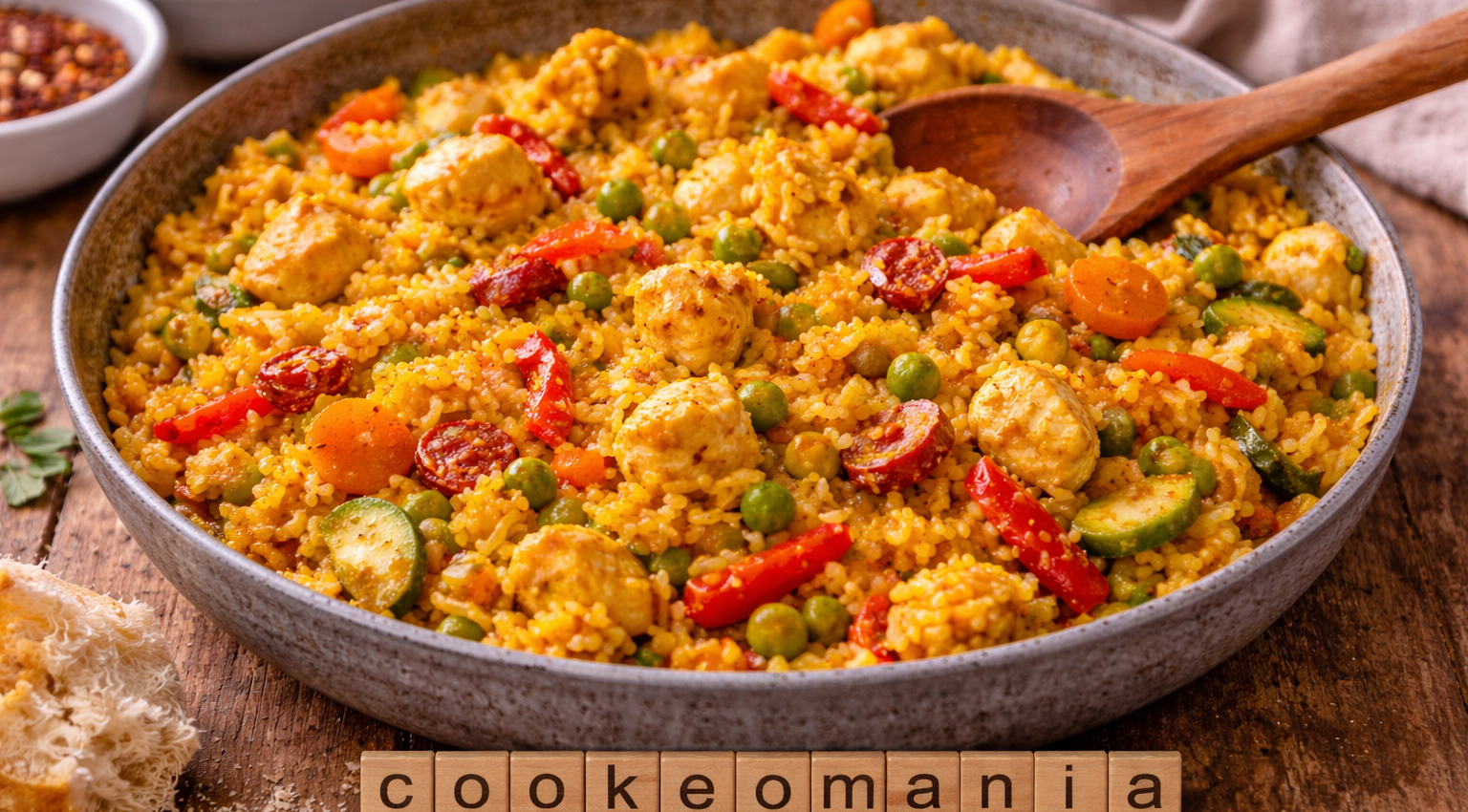 Paella express au poulet au Cookeo la plus simple et rapide des paellas