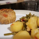 Paupiettes de veau, haricots verts