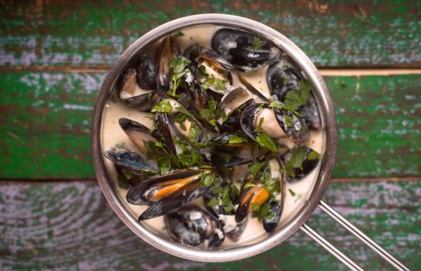 Moules au roquefort au cookeo