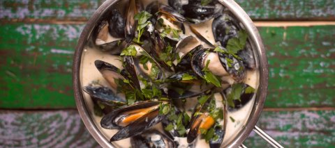 Moules au roquefort au cookeo