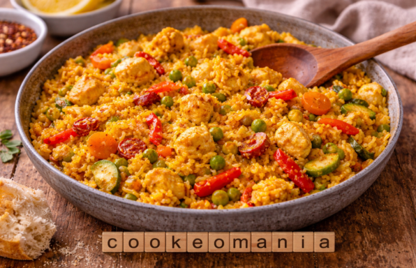 Paella express au poulet au Cookeo la plus simple et rapide des paellas