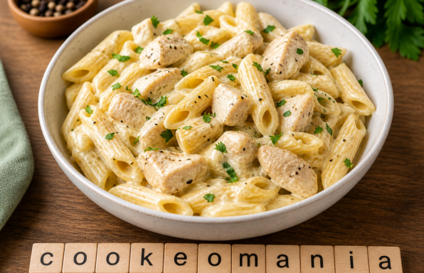 Pâtes au poulet et Vache qui rit au Cookeo, crémeuses et prêtes en quelques minutes