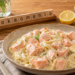 Pâtes fraîches au saumon et sauce hollandaise au cookéo