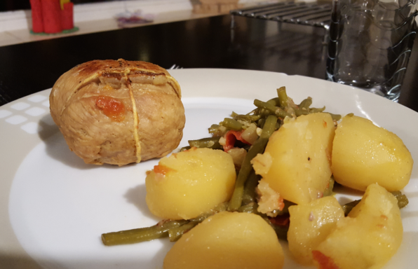 Paupiettes de veau, haricots verts