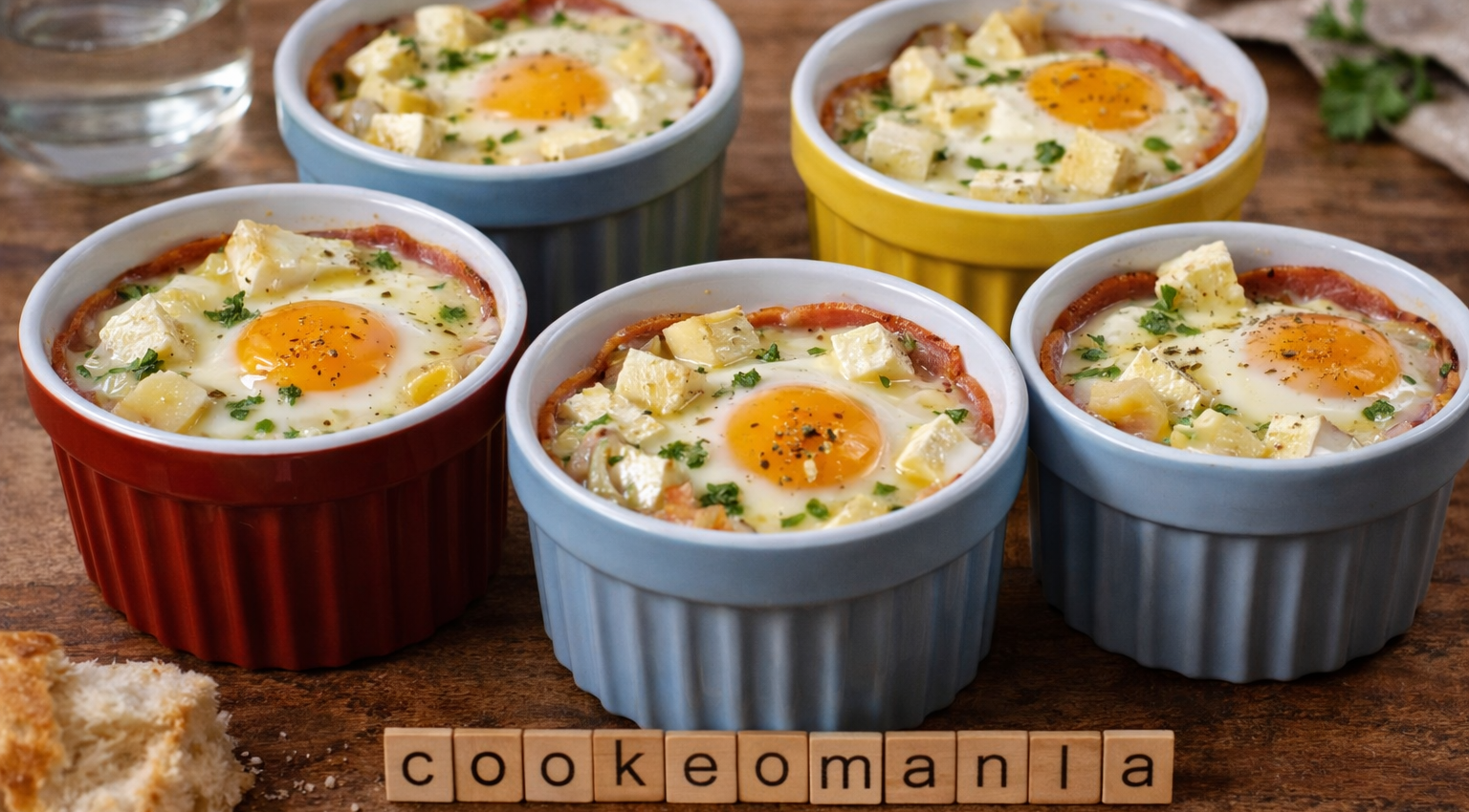 Œufs cocotte au camembert et lard au Cookeo la recette facile et gourmande