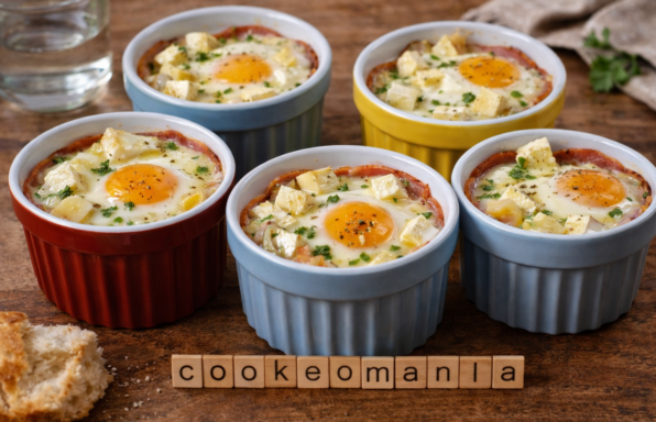 Œufs cocotte au camembert et lard au Cookeo la recette facile et gourmande