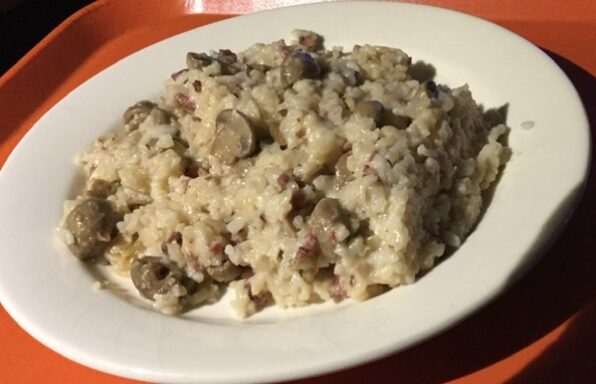 Risotto lardons & champignons