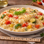 Ce risotto au chèvre et légumes du soleil au Cookeo est la recette simple et ultra réconfortante à refaire à l'autocuiseur Moulinex