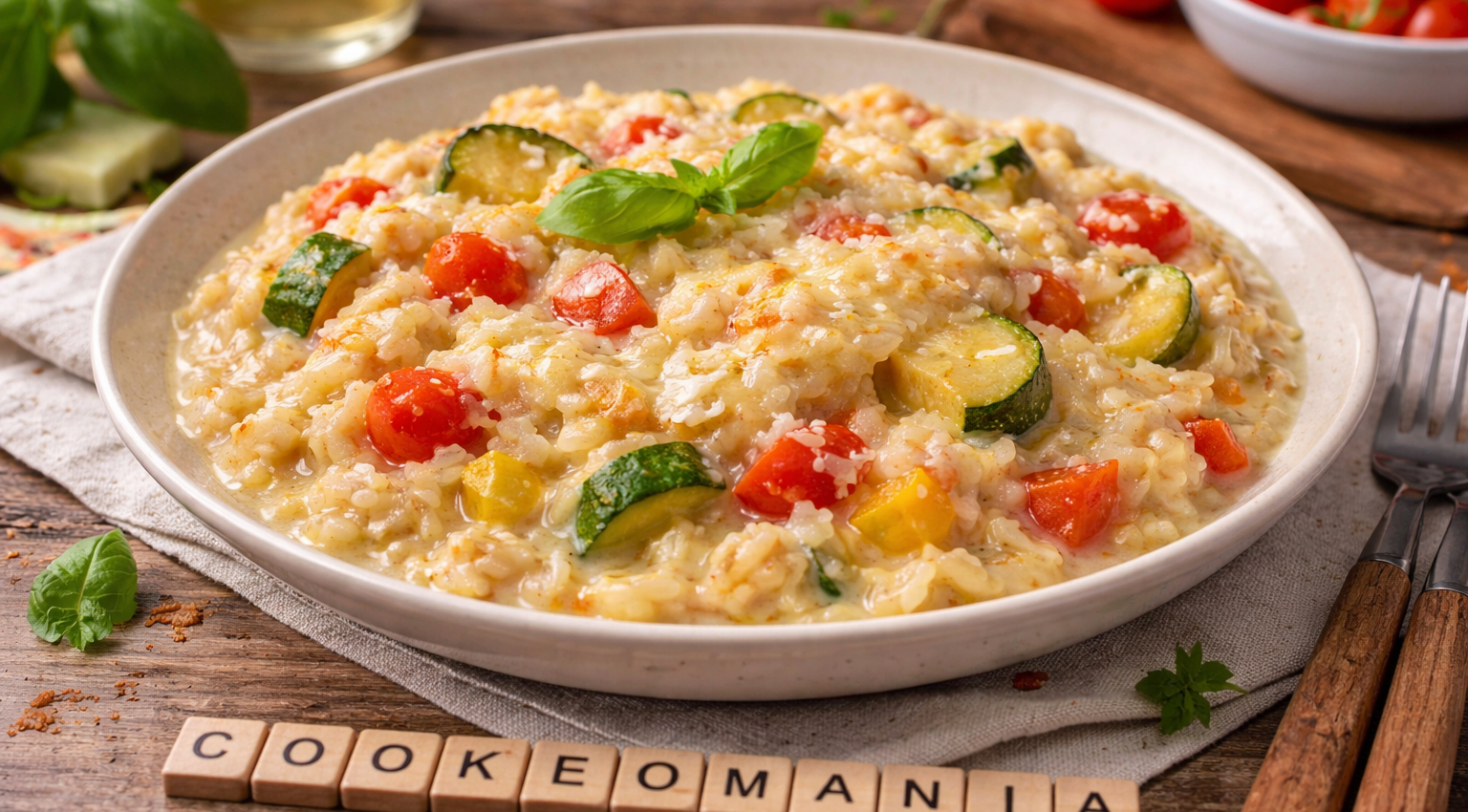 Ce risotto au chèvre et légumes du soleil au Cookeo est la recette simple et ultra réconfortante à refaire