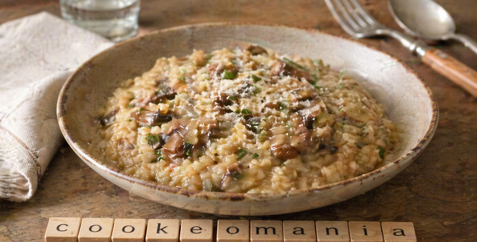 Risotto aux champignons et vin blanc au Cookeo une recette simple, fondante et pleine de goût