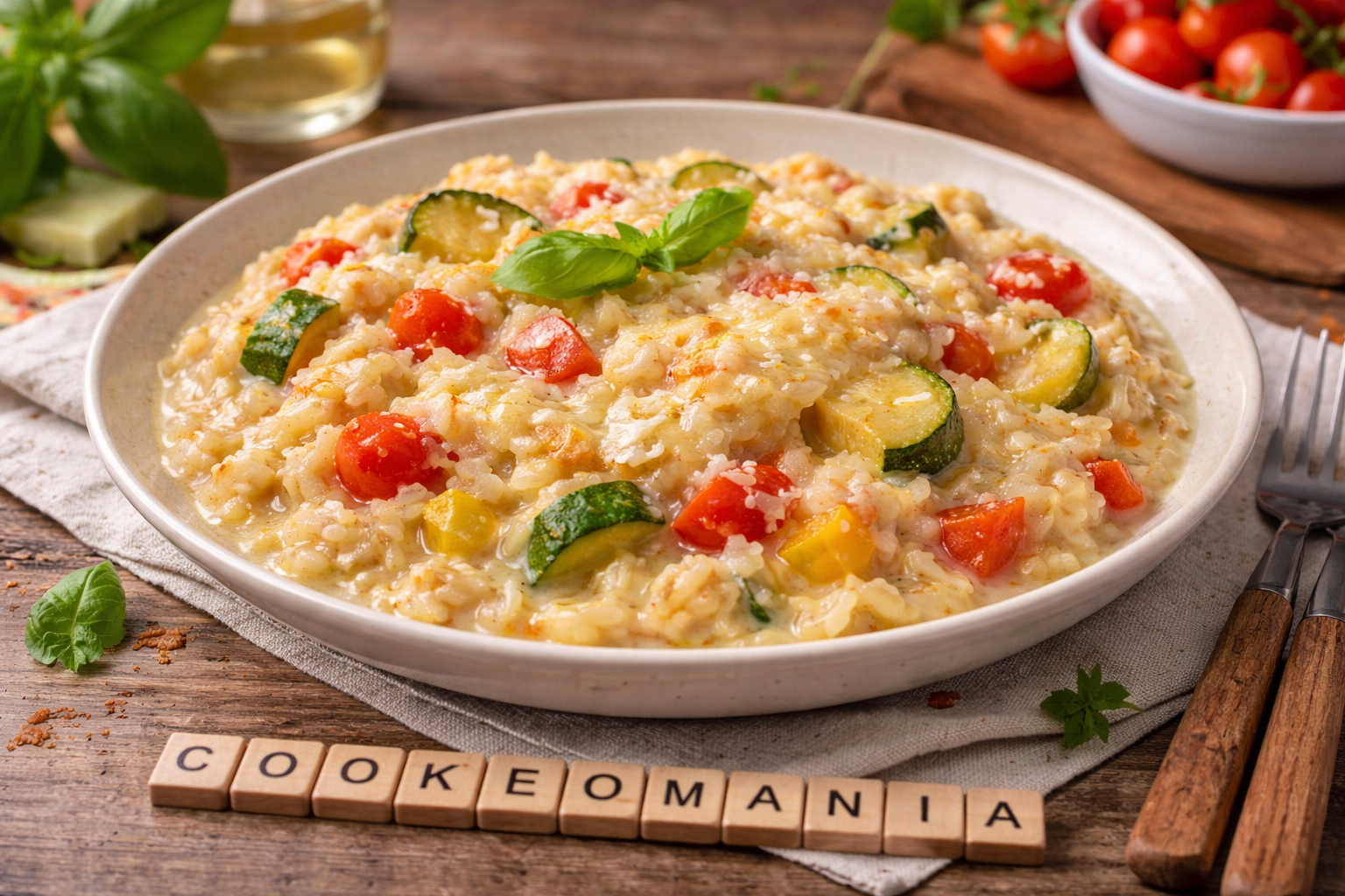 Ce risotto au chèvre et légumes du soleil au Cookeo est la recette simple et ultra réconfortante à refaire