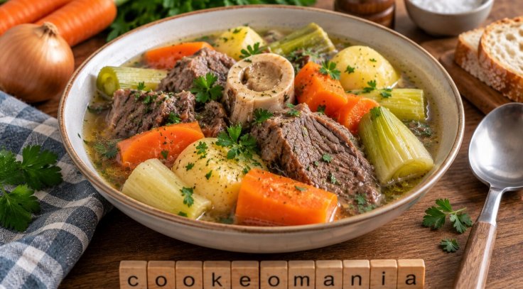 Pot-au-feu de bœuf traditionnel