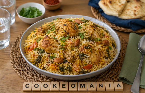 Poulet biryani au Cookeo avec son riz basmati et ses épices indiennes