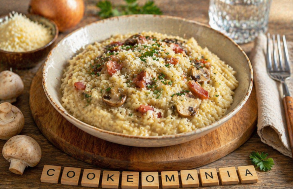 Risotto aux champignons et lard fumé au Cookeo la recette ultra crémeuse et pleine de goût