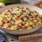Risotto lardons, champignons et poireaux au multicuiseur cookéo