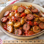 Saucisses fumées, pommes de terre et tomates à la moutarde au Cookeo : le plat familial plein de goût au multicuiseur cookéo