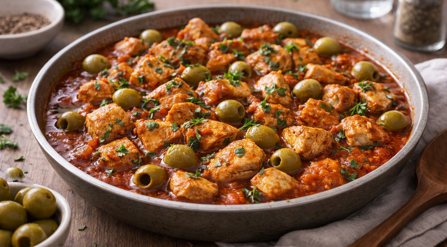 Sauté de veau aux olives