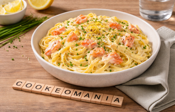 Tagliatelle express au saumon fumé et citron au Cookeo