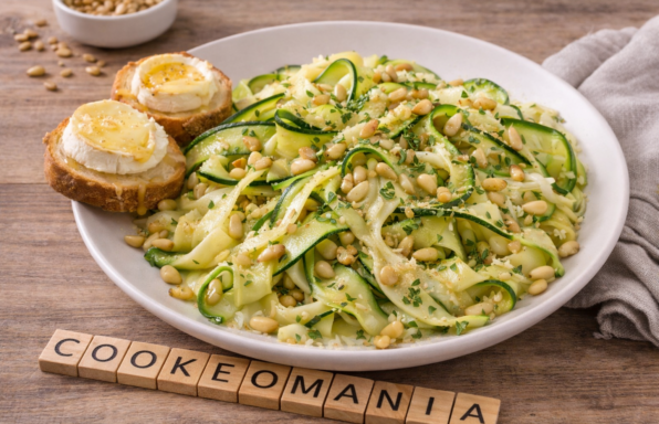 Tagliatelles de courgettes aux pignons de pin au Cookeo, légères et parfumées