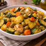 Tajine de poulet au citron confit et olives à l'autocuiseur cookéo