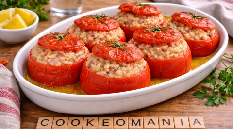 Tomates farcies au riz, jambon et Vache qui rit au Cookeo la recette facile et ultra fondante