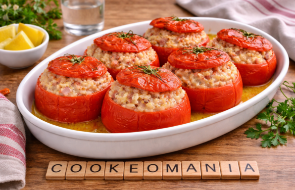 Tomates farcies au riz, jambon et Vache qui rit au Cookeo la recette facile et ultra fondante