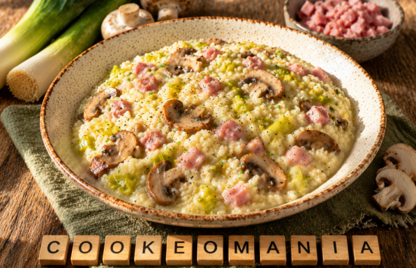 Risotto de jambon aux poireaux et champignons au Cookeo la version légère et crémeuse façon WW