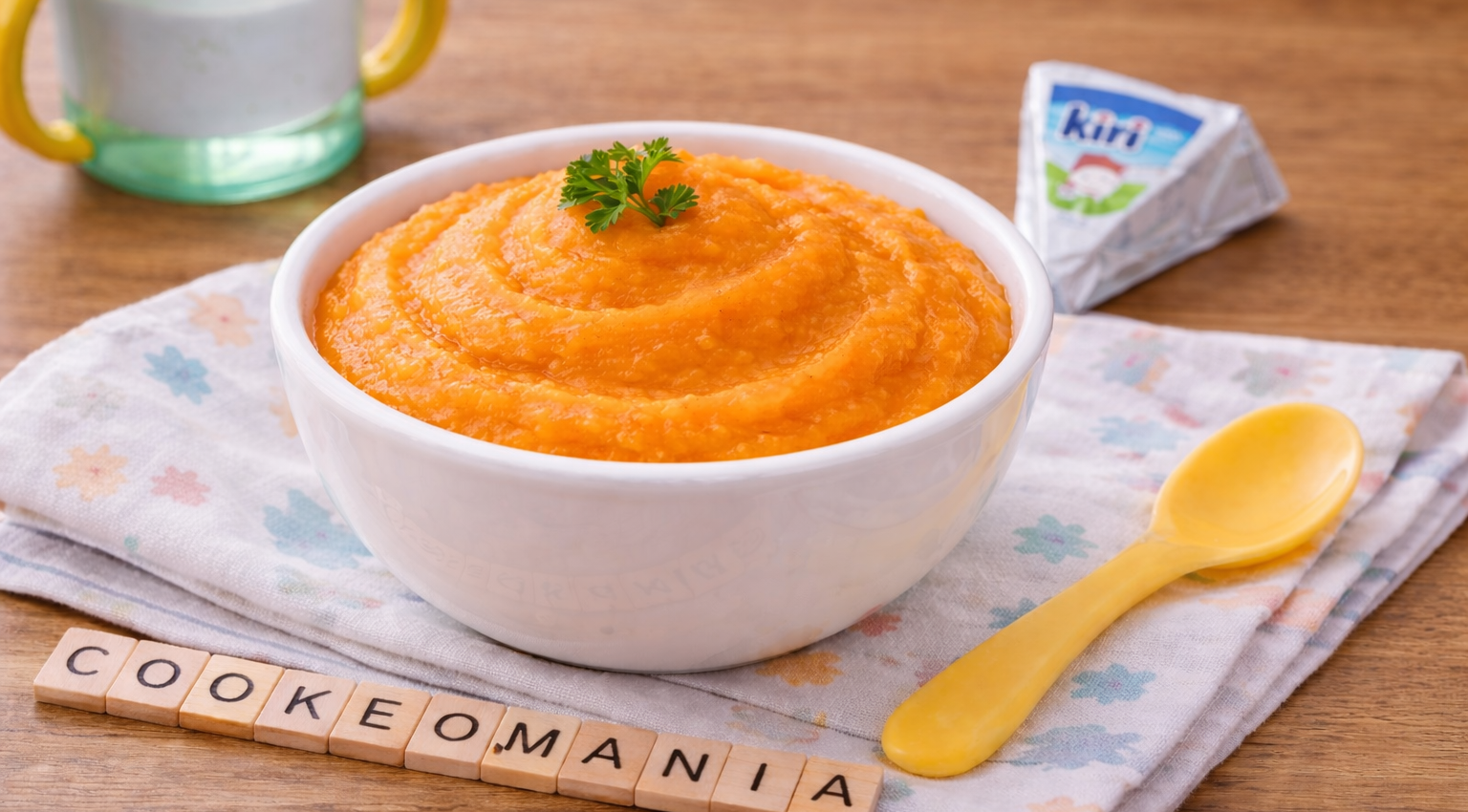Purée toute douce de patate douce, navet et Kiri au Cookeo