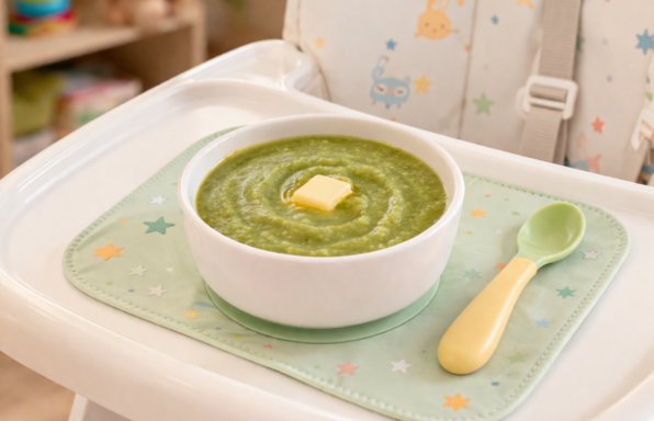Soupe verte toute douce pour bébé au Cookeo