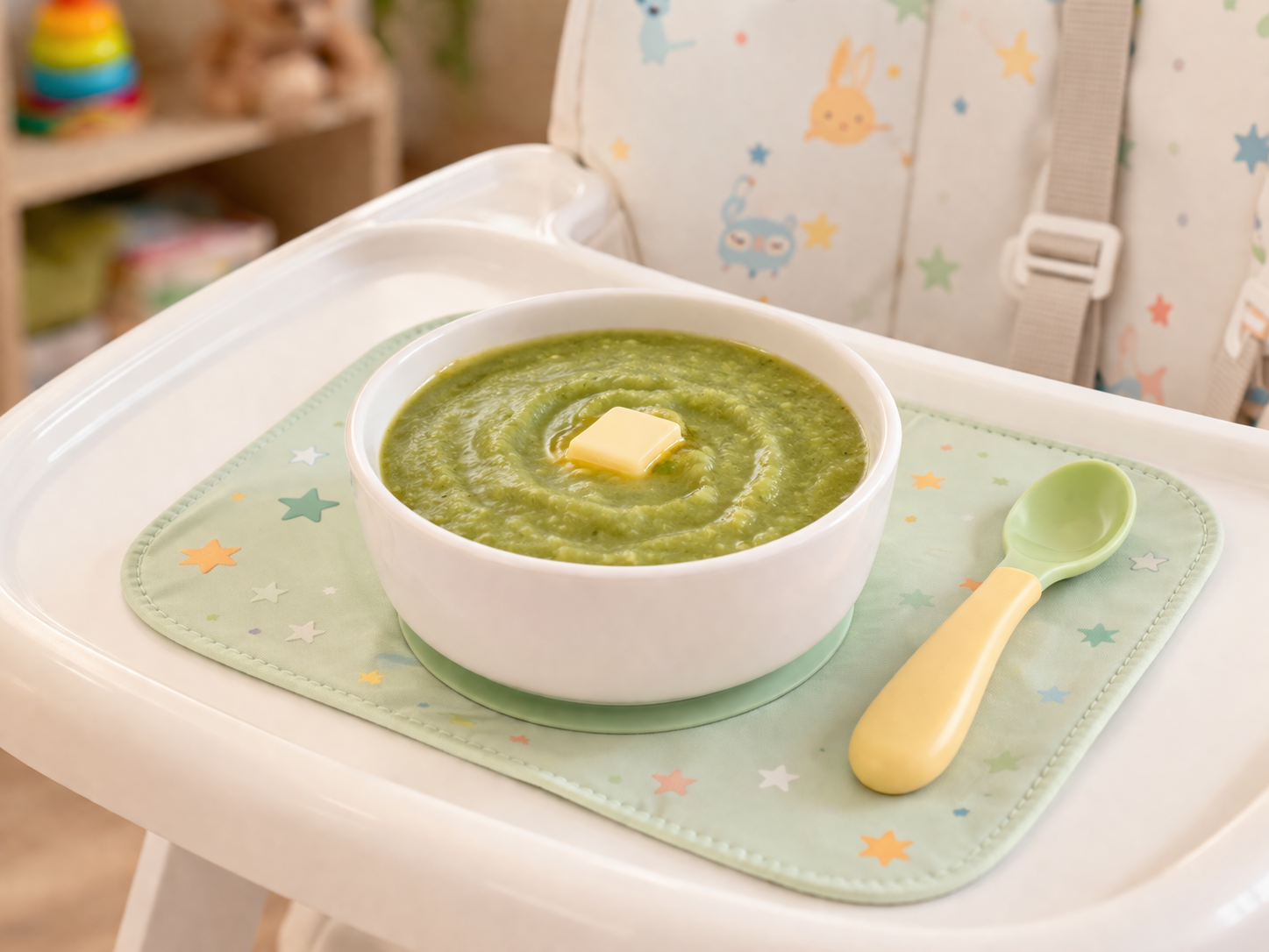 Soupe verte toute douce pour bébé au Cookeo